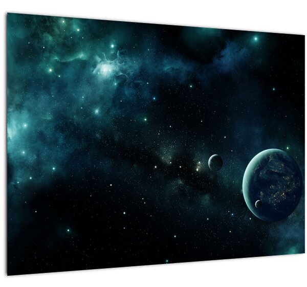 Obraz - Život vo vesmíre (70x50 cm)