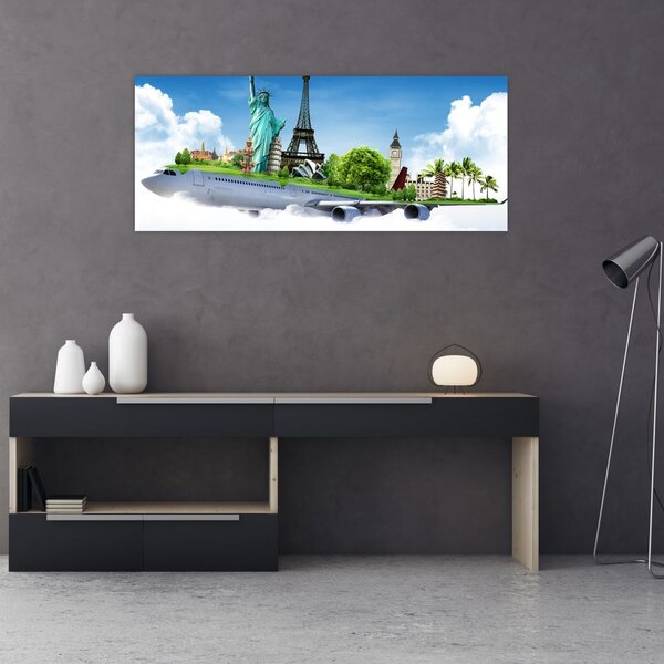 Obraz - Cesta okolo sveta (120x50 cm)
