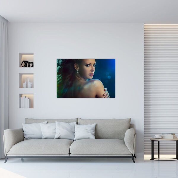 Obraz - Pohľad mladej ženy (90x60 cm)