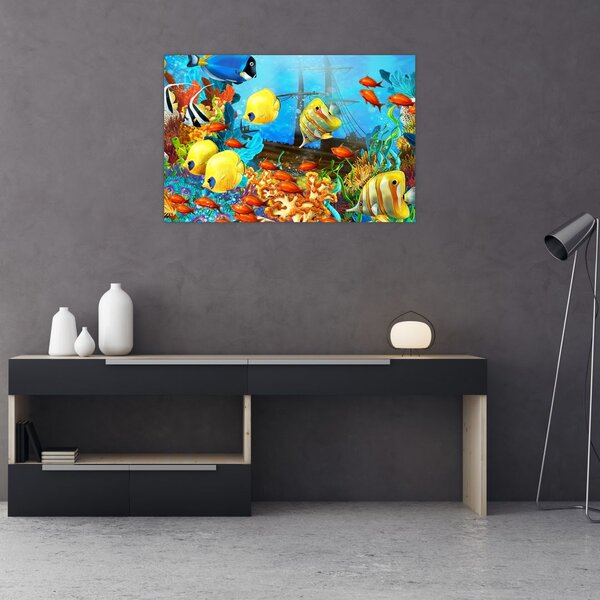 Obraz - Farebný koralový útes (90x60 cm)