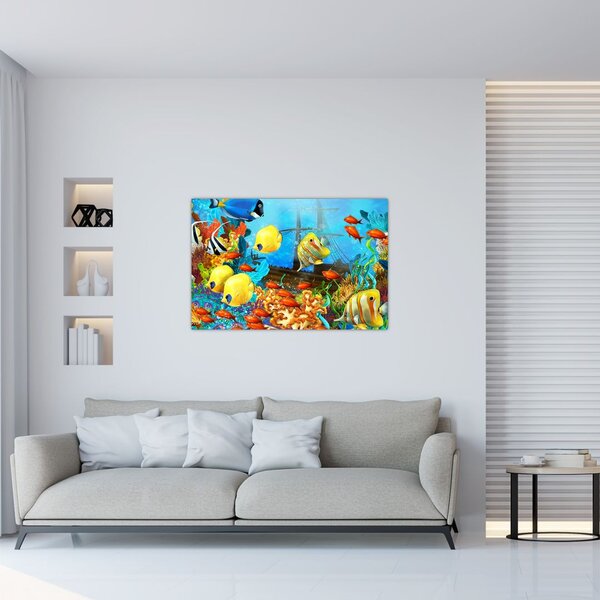 Obraz - Farebný koralový útes (90x60 cm)