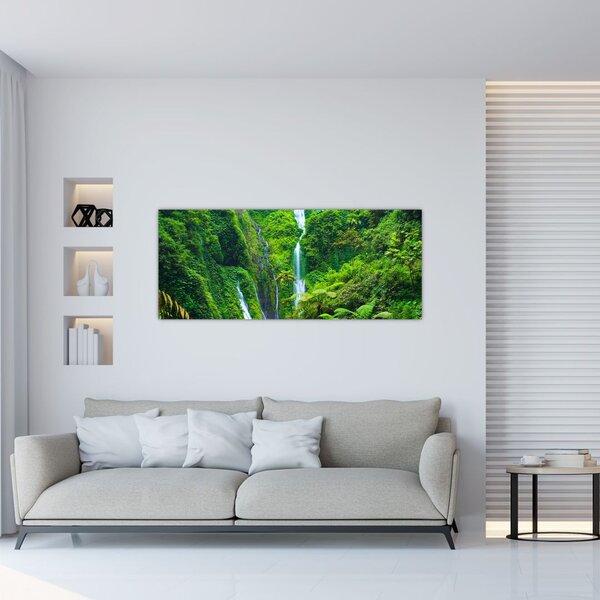 Obraz - Vodopády Madakaripura, východná Java, Indonézia (120x50 cm)