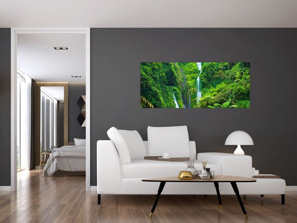 Obraz - Vodopády Madakaripura, východná Java, Indonézia (120x50 cm)