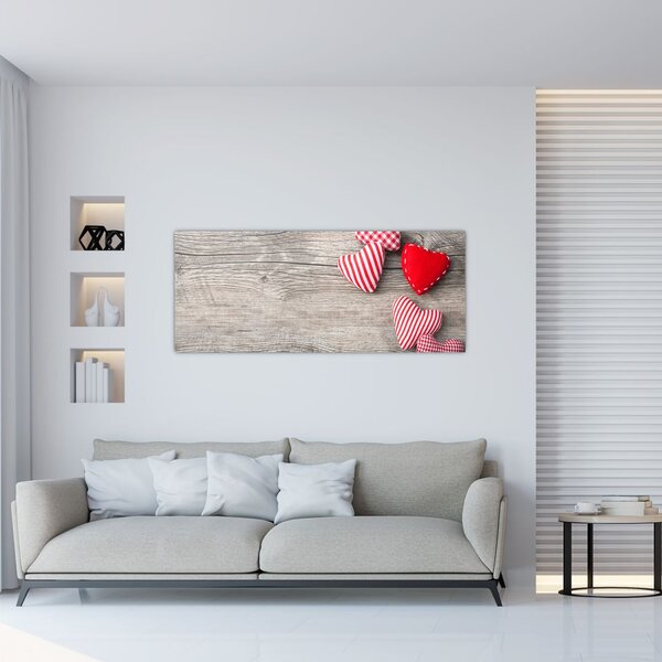 Obraz - Srdiečka (120x50 cm)