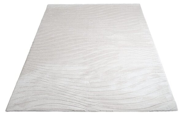 Dekorstudio Moderný kožušinový koberec Waves 503 - sivobéžový Rozmer koberca: 160x230cm