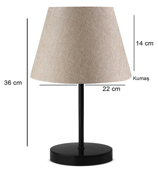 Opviq Stolná lampa Aiman béžová