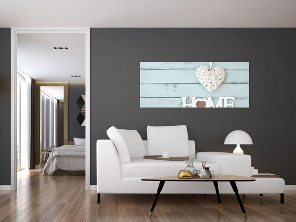 Obraz - I love home (120x50 cm)