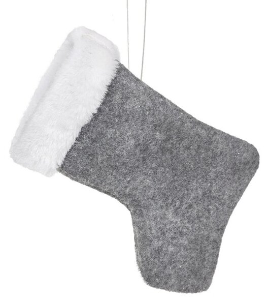 Vianočná ozdoba PLUSH oceľová (6 ks)