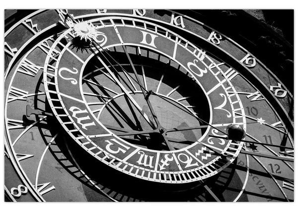 Obraz - Astronomické hodiny, Praha, Česká Republika (90x60 cm)
