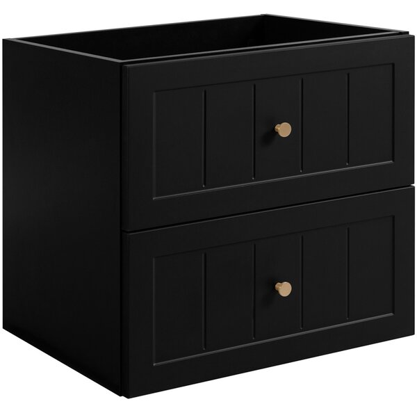 GUSTO čierny B60 závesná skrinka pod umývadlo 60 cm