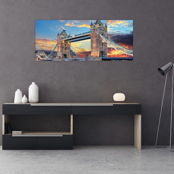 Obraz - Tower Bridge, Londýn, Anglicko (120x50 cm)