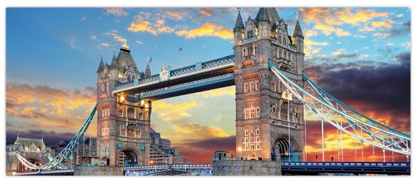 Obraz - Tower Bridge, Londýn, Anglicko (120x50 cm)