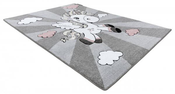 Dywany Łuszczów , Detský kusový koberec Petit Unicorn grey, 160x220, šedá, detská izba