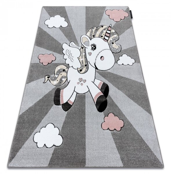 Dywany Łuszczów , Detský kusový koberec Petit Unicorn grey, 160x220, šedá, detská izba