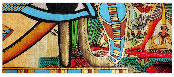 Obraz s egyptskými motívmi (120x50 cm)
