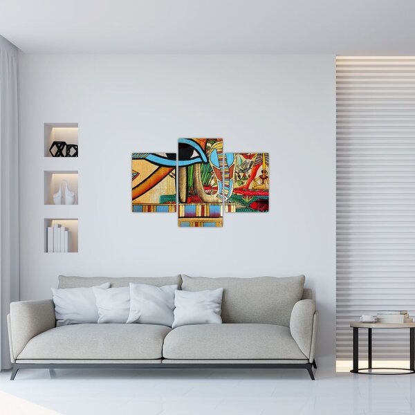 Obraz s egyptskými motívmi (90x60 cm)
