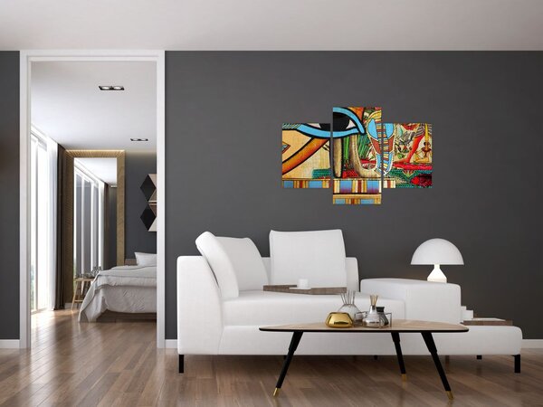 Obraz s egyptskými motívmi (90x60 cm)