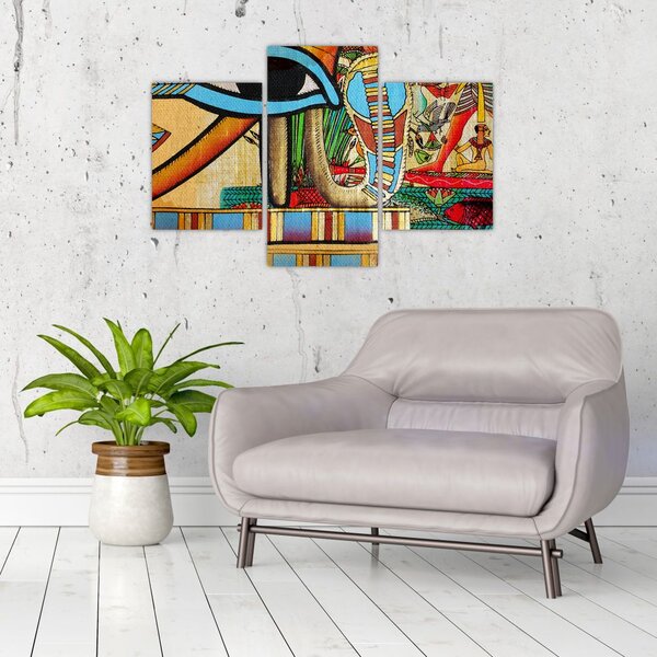 Obraz s egyptskými motívmi (90x60 cm)