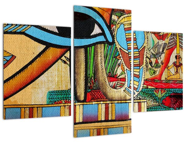 Obraz s egyptskými motívmi (90x60 cm)