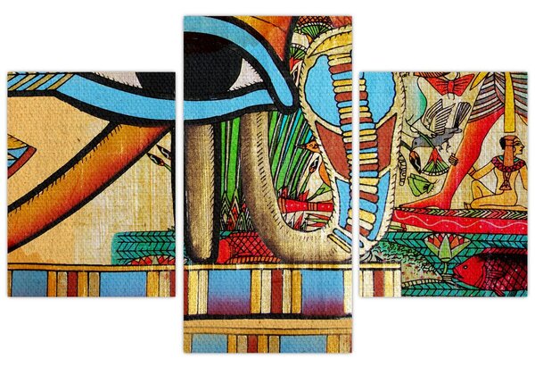 Obraz s egyptskými motívmi (90x60 cm)