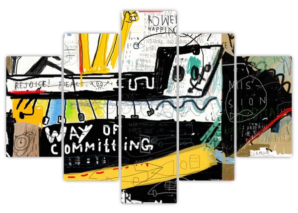 Obraz - Graffiti (150x105 cm)