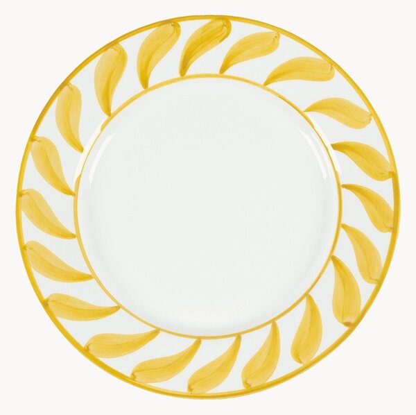 Ručne maľovaný plytký tanier Swirl