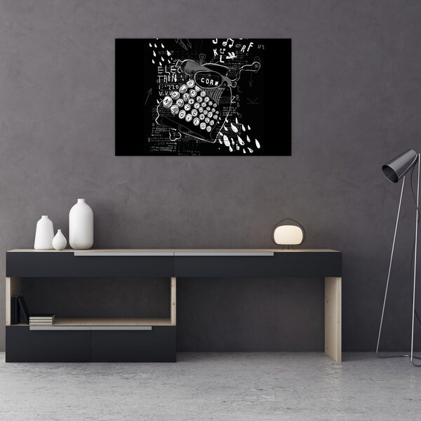 Obraz - Kresba v Banksyho štýle (90x60 cm)