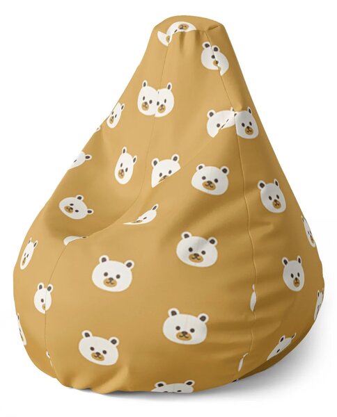 Sablio Sedací vak Pear Roztomilé medvedíky - 70 x 95 x 15 cm