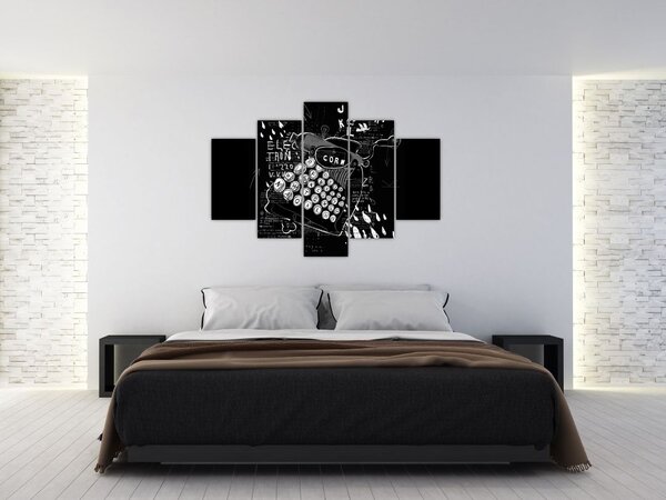 Obraz - Kresba v Banksyho štýle (150x105 cm)
