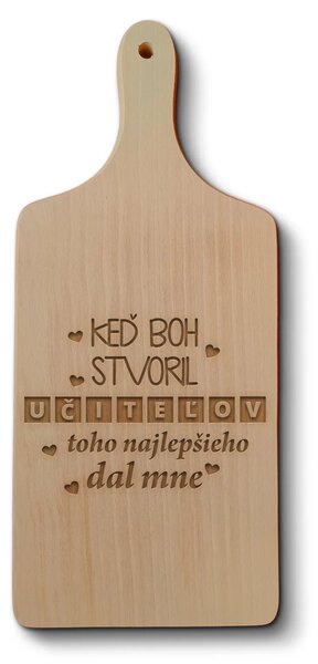 Sablio Doštička na krájanie Keď Boh stvoril učiteľov