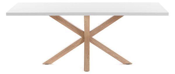 MUZZA JEDÁLENSKÝ STÔL ARYA TABLE 160 X 100 cm BIELY, PRÍRODNÝ