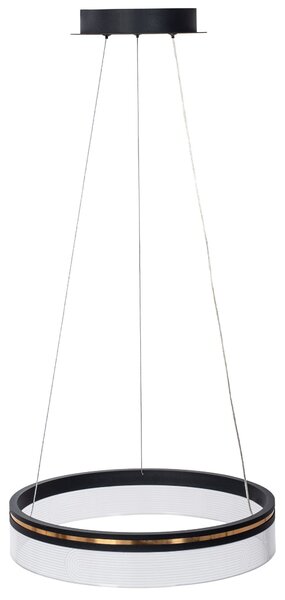 Toolight Toolight, LED závesné svietidlo 40cm APP1191-CP, čierna-zlatá, OSW-40022