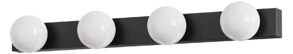 Brilagi - LED kúpeľňové osvetlenie zrkadla HOLLYWOOD 4xLED/3W/230V IP44 čierne