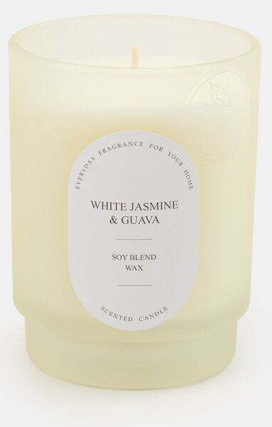 Sinsay - Vonná sójová sviečka White Jasmine & Guava - biela