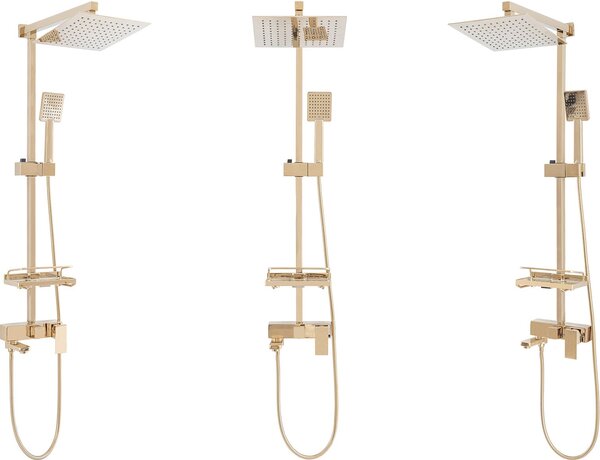 Rea Jack - sprchový set s otočným vaňovým výtokom, zlatá, REA-P7008