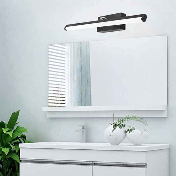 Toolight Toolight, LED kúpeľňové svietidlo nad zrkadlo 12W 50CM APP373-1W, čierna, OSW-05003