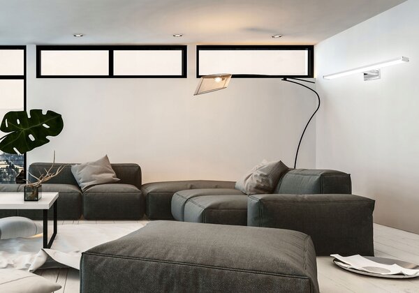 Toolight Toolight, LED kúpeľňové svietidlo nad zrkadlo 15W, 78cm, APP370-1W, chróm, OSW-05000