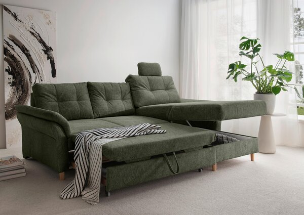 ROHOVÁ SEDAČKA, textil, tmavozelená Livetastic - Sedačky, Online Only