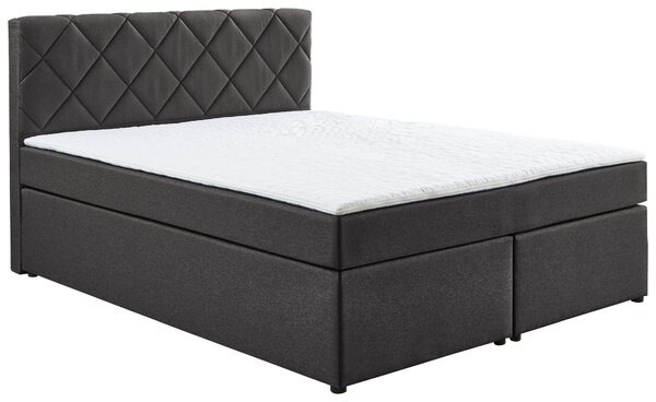BOXSPRINGOVÁ POSTEĽ, 140/200 cm antracitová Boxxx - Online Only spálne, Online Only