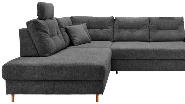 ROHOVÁ SEDAČKA, textil, antracitová Livetastic - Sedačky, Online Only