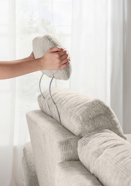 ROHOVÁ SEDAČKA, textil, béžová Livetastic - Sedačky, Online Only