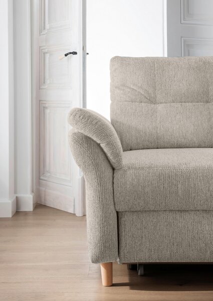 ROHOVÁ SEDAČKA, textil, béžová Livetastic - Sedačky, Online Only