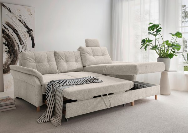 ROHOVÁ SEDAČKA, textil, béžová Livetastic - Sedačky, Online Only