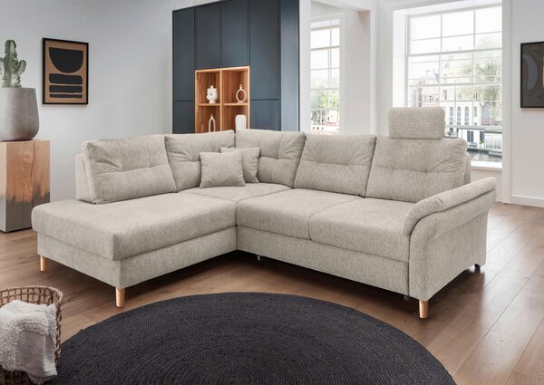 ROHOVÁ SEDAČKA, textil, béžová Livetastic - Sedačky, Online Only