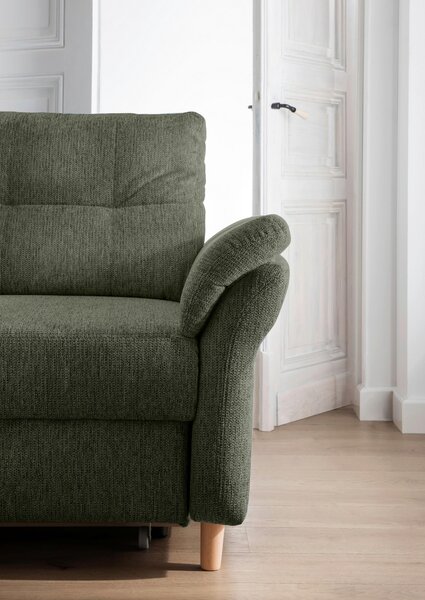 ROHOVÁ SEDAČKA, textil, tmavozelená Livetastic - Sedačky, Online Only