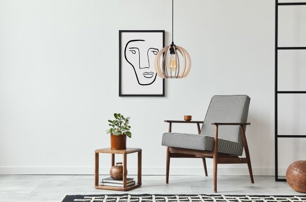 Luster na lanku DORO 1xE27/60W/230V