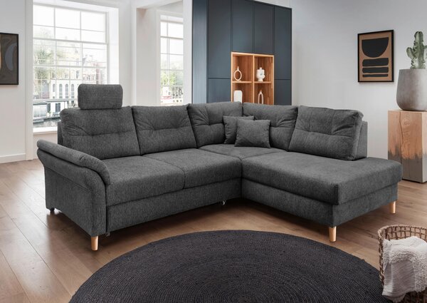 ROHOVÁ SEDAČKA, textil, antracitová Livetastic - Sedačky, Online Only