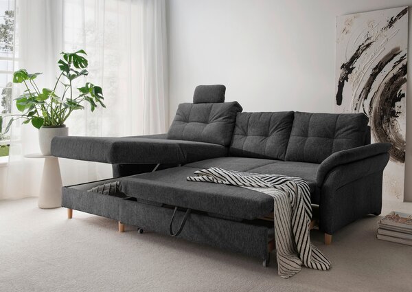 ROHOVÁ SEDAČKA, textil, antracitová Livetastic - Sedačky, Online Only