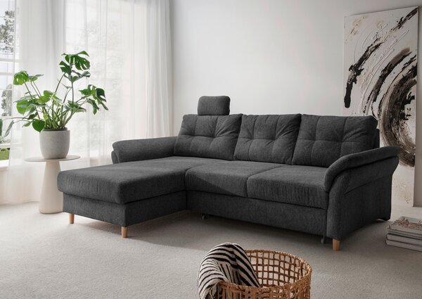 ROHOVÁ SEDAČKA, textil, antracitová Livetastic - Sedačky, Online Only