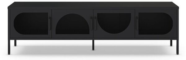 Čierny TV stolík 180x50 cm Tayra – Marckeric
